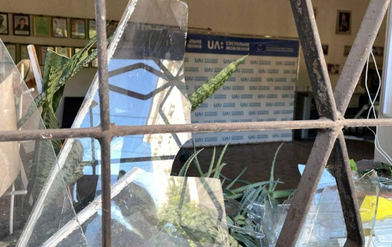 В Кривом Роге российским ударом повреждено здание "Суспільного"