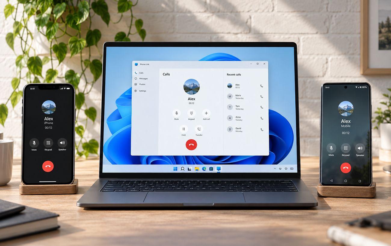 Звонки с ПК: как подключить iPhone и Android к Windows 11
